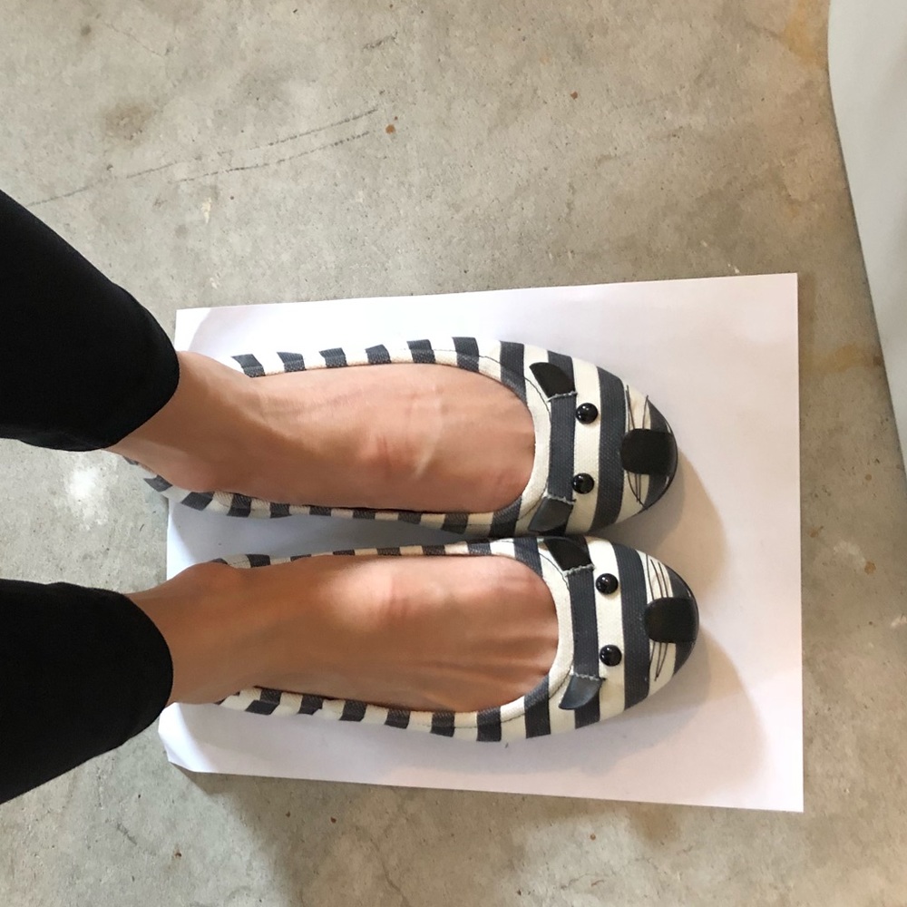Marc by Marc Jacobs mouse canvas ballet flats